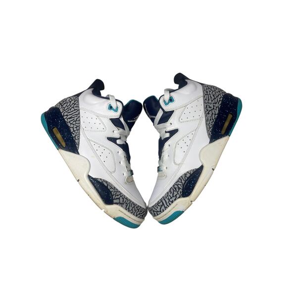 Nike Air Jordan Son of Mars 'Hornets' Men's 8.5 White Midnight Navy 580603-105 - Picture 5 of 9